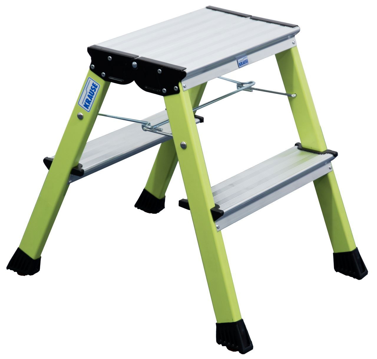 Krause MONTO Rolly gurítható, két oldalon járható összecsukható fellépő, zöld, 2x2 fokos termék fő termékképe
