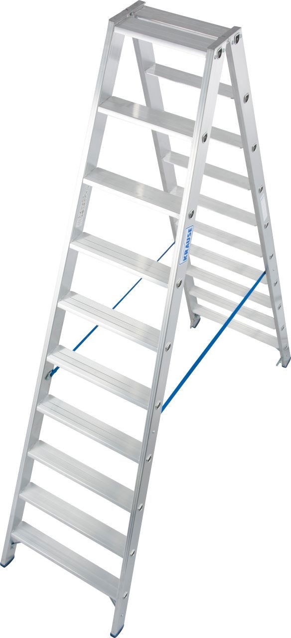 Krause STABILO Professional két oldalon járható lépcsőfokos állólétra, 2x10 fokos termék fő termékképe