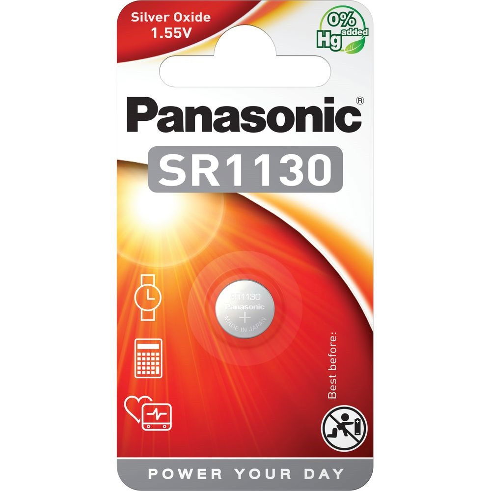 Panasonic SR-1130 1.55V ezüst-oxid óraelem, 1 db/bliszter termék fő termékképe